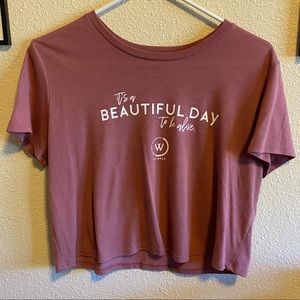 Whitney Simmons Fitness crop t